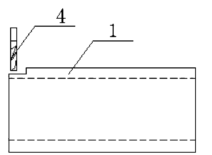 Reverse machining method and positioner for flat-shoulder sleeve