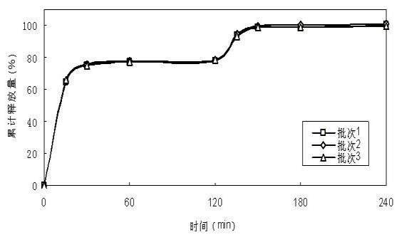 Doxycycline hydrochloride dual-release preparation and preparation method thereof