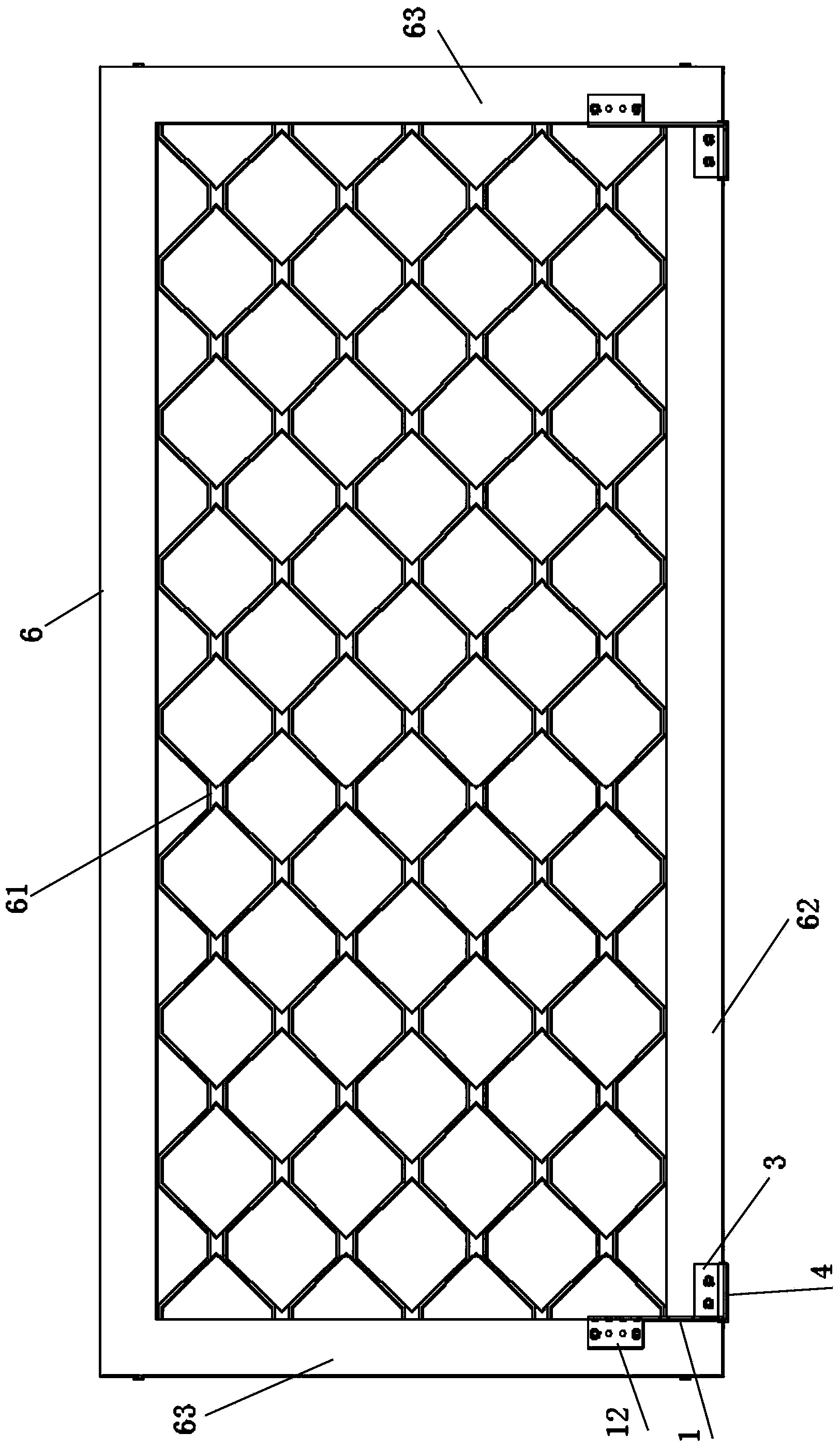 Anti-theft guard bar with tension spring and electronic switch and manufacturing method of anti-theft guard bar