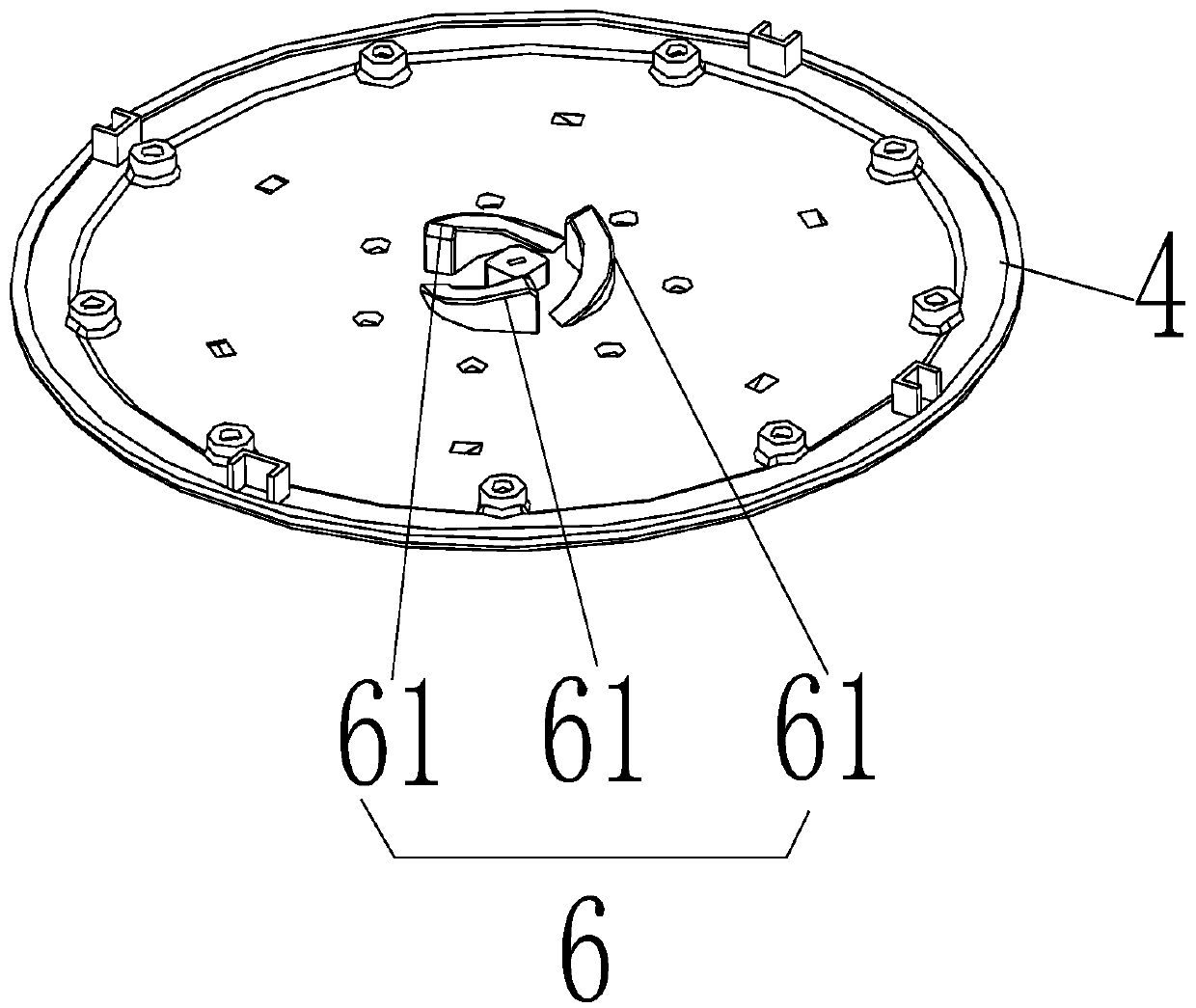 Dynamic cleaning water outlet device