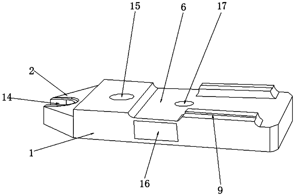 Clamping device used for lock machining