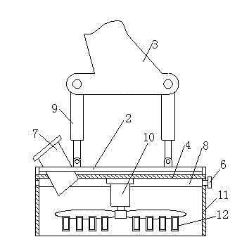 River/lake heavy metal pollution sediment in-situ coverage method and device