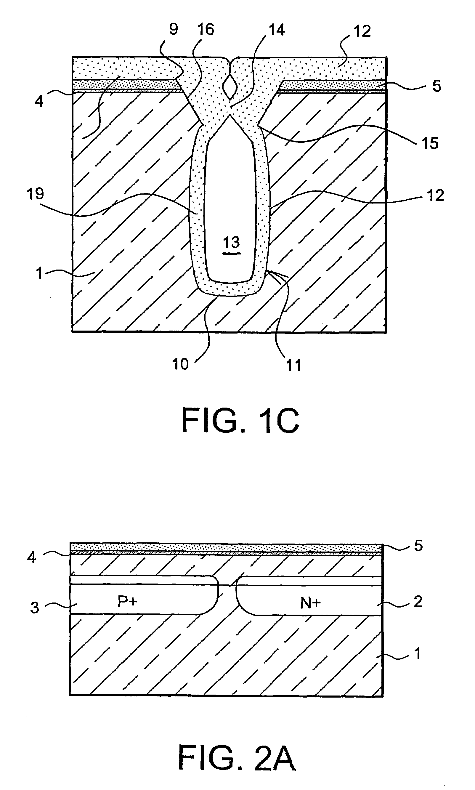 Deep insulating trench