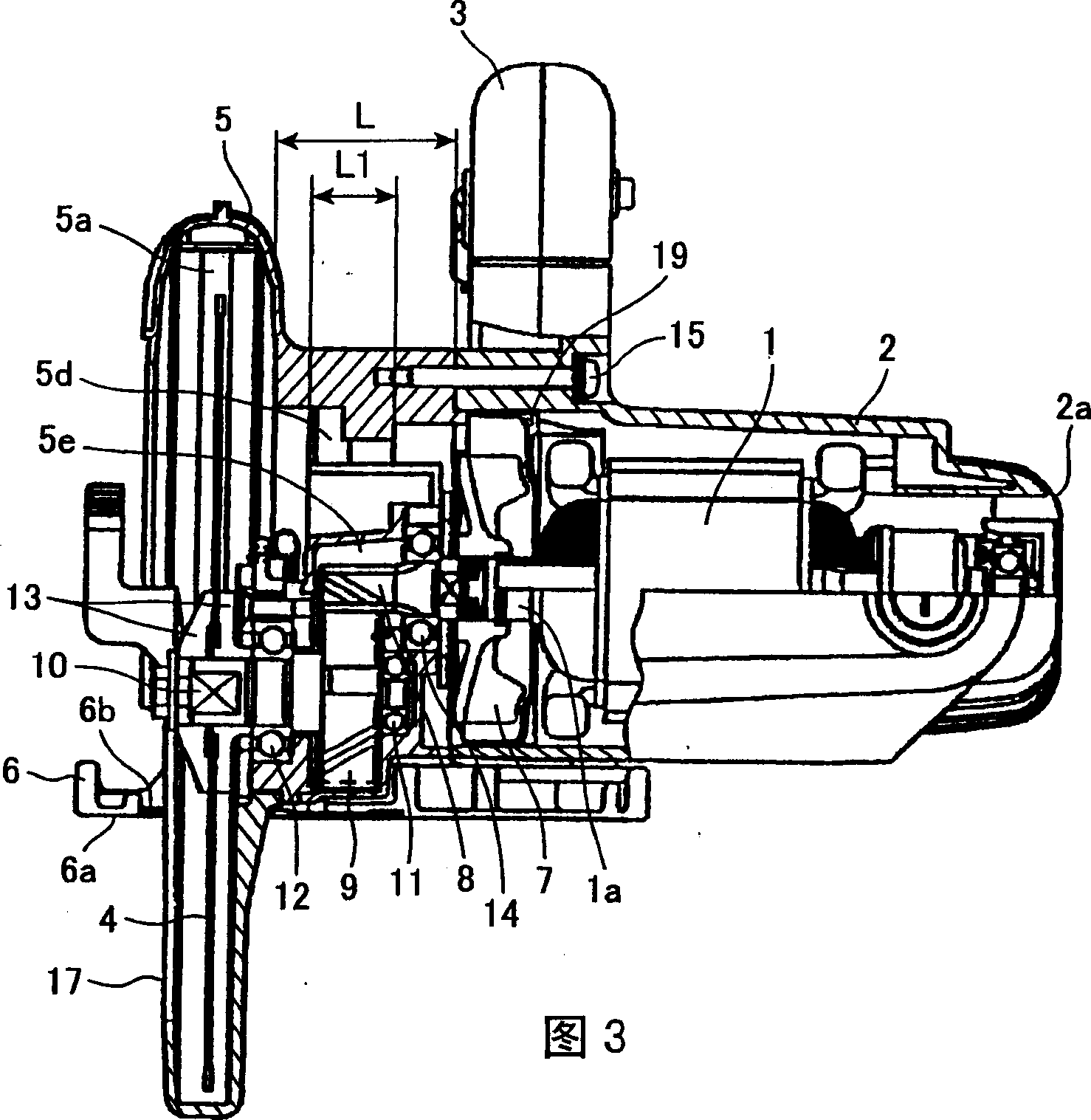 Portable electric cutting device with blower mechanism