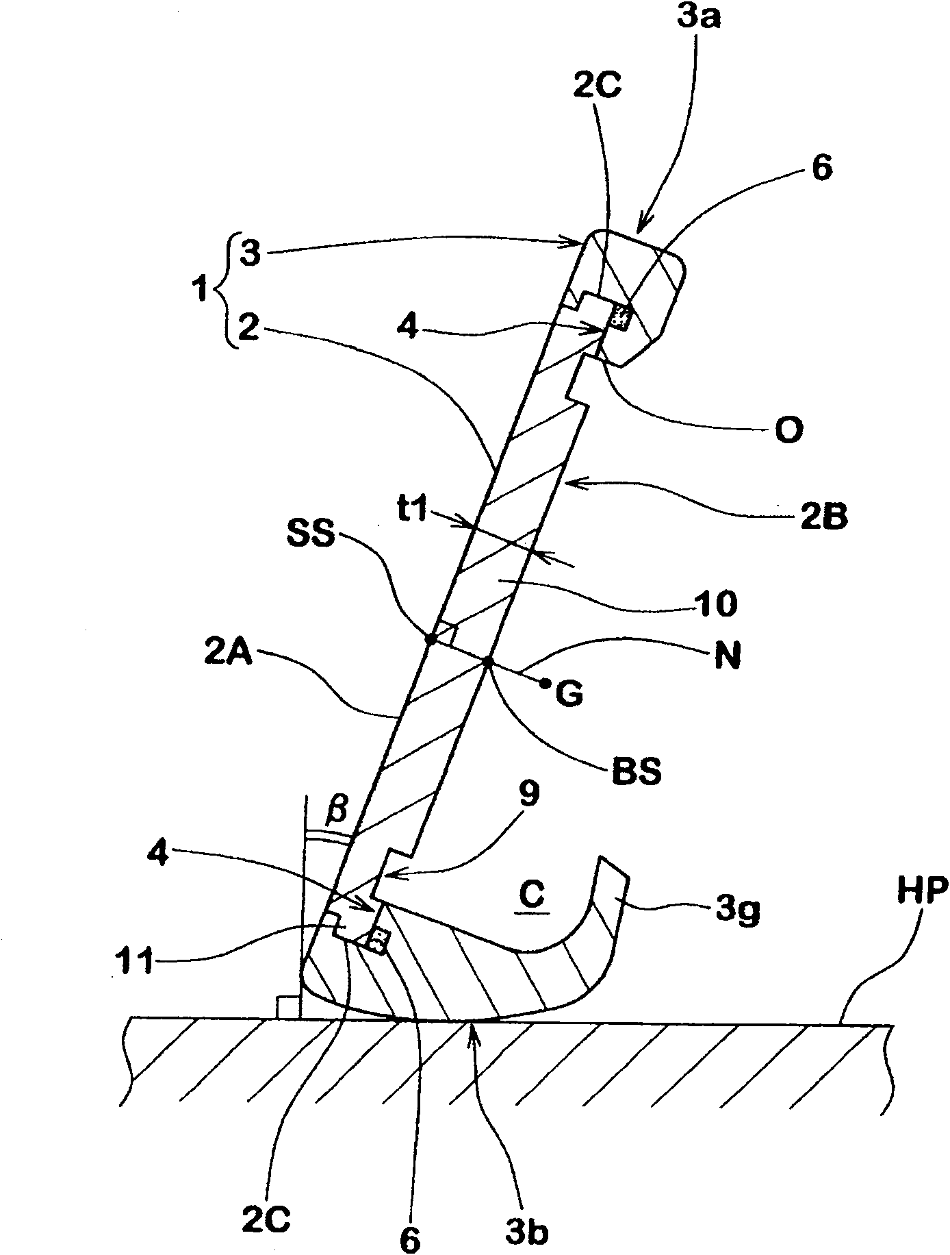 Iron type golf club head