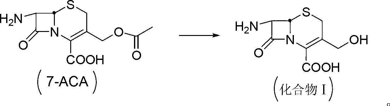 Method for preparing cefoxitin acid as antibacterial medicament