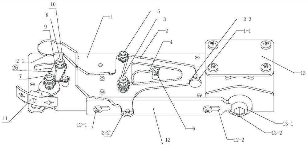 Three-position positioning interlocking mechanism traction lock plate anti-misoperation reinforcement mechanism assembly and drawer unit