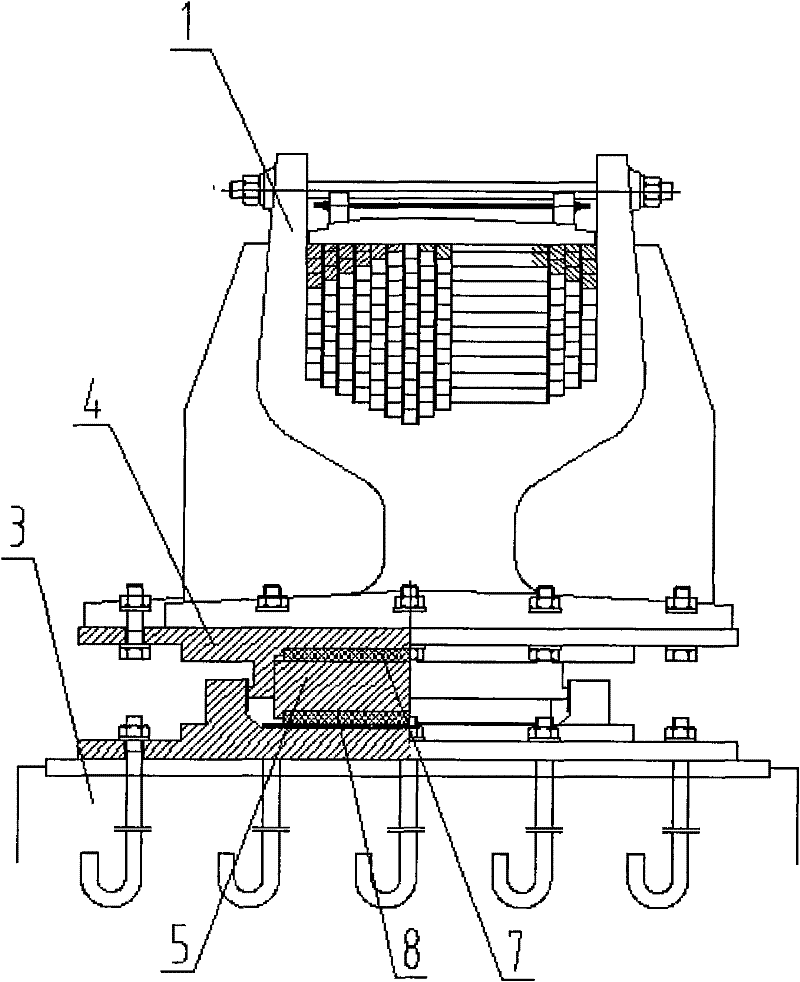 Dispersed cable saddle structure for bridge