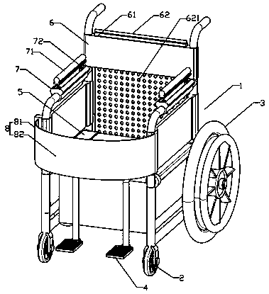 Portable wheelchair with defecation function