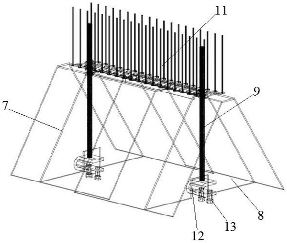 A foldable and telescopic bird-proof device