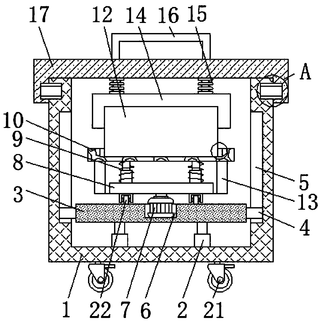 Precision medical instrument display device with storage function