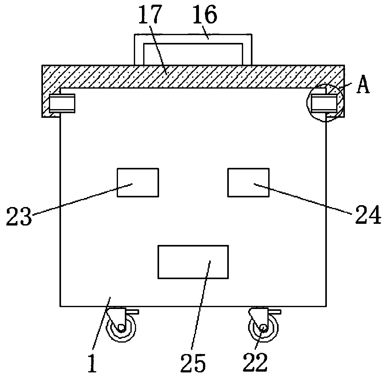 Precision medical instrument display device with storage function