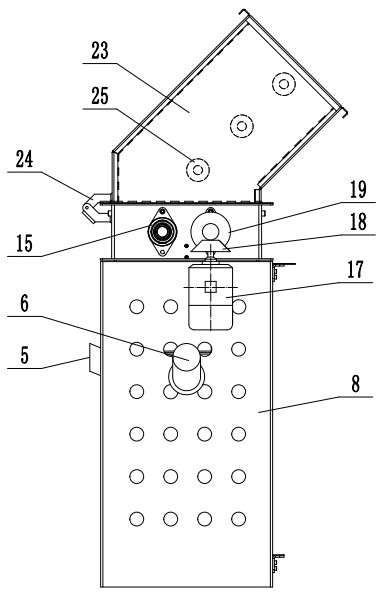 Anti-corrosion concrete filling base material production device