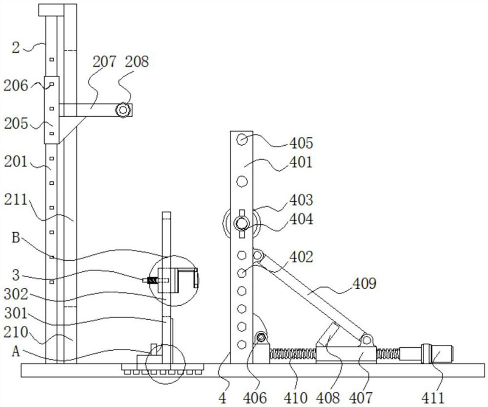 Intelligent dancing figure training device based on strain protection structure