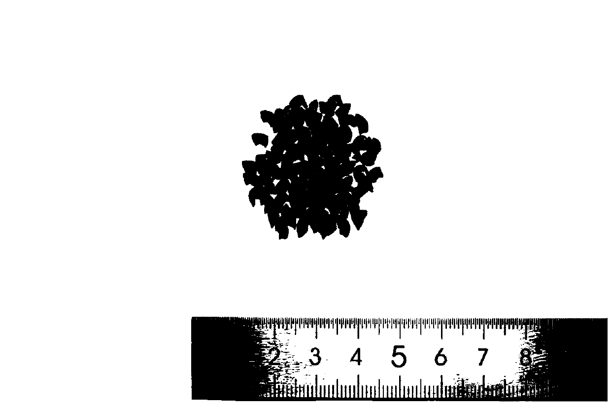 Laser cladding method for processing debris