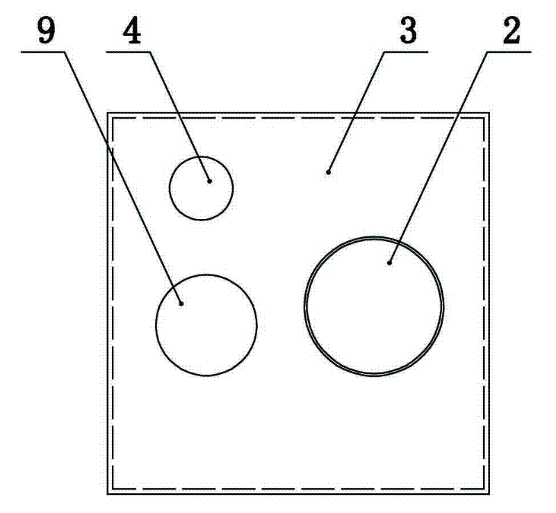 Riser connecting member for draining at same layer