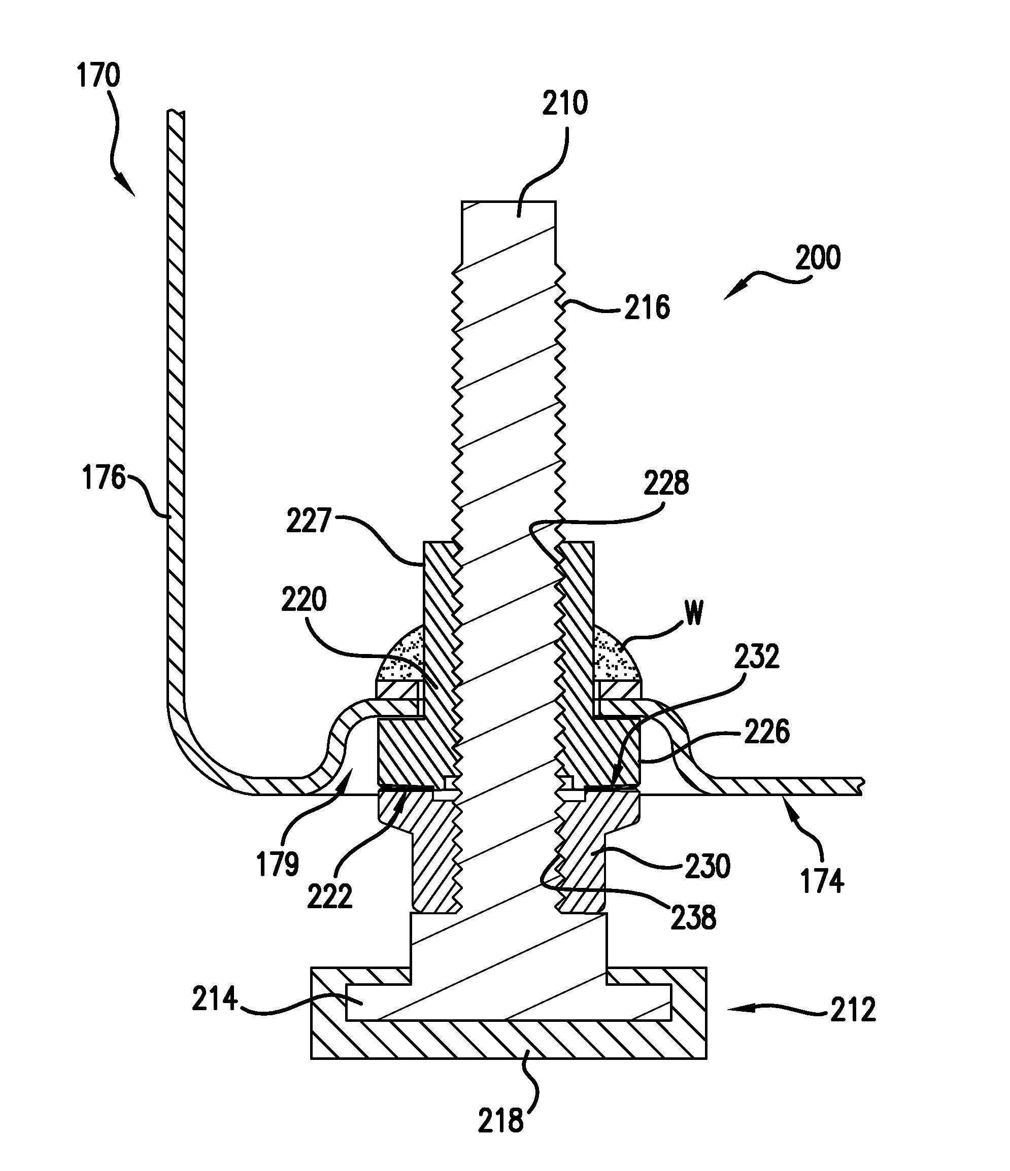 Leveling assembly for an appliance