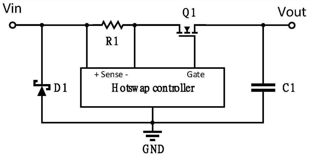 Protection circuit and protection method for preventing hot plug voltage surge