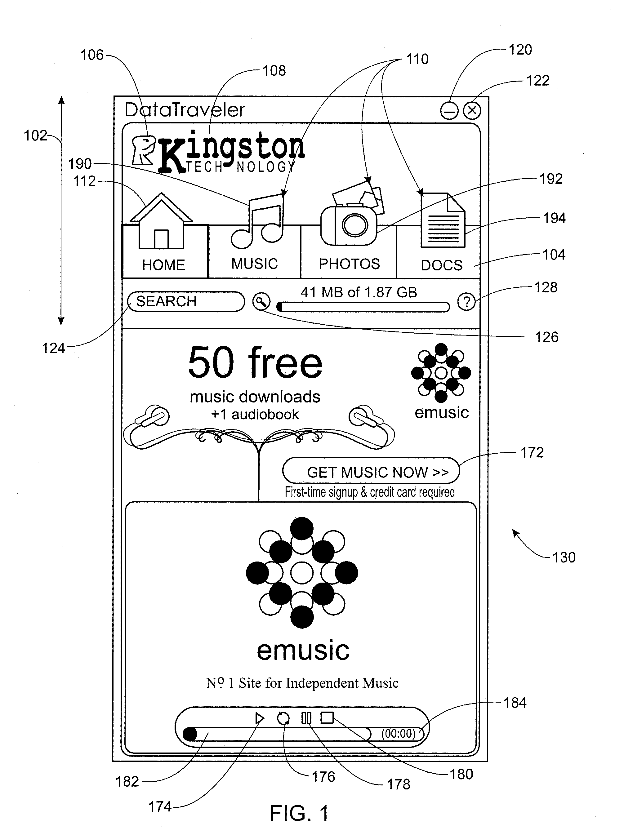 Method of advertising and a portable memory device for use as an advertising platform