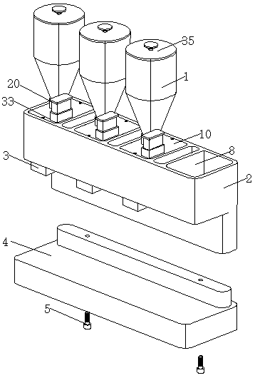 Semiautomatic food material storage device