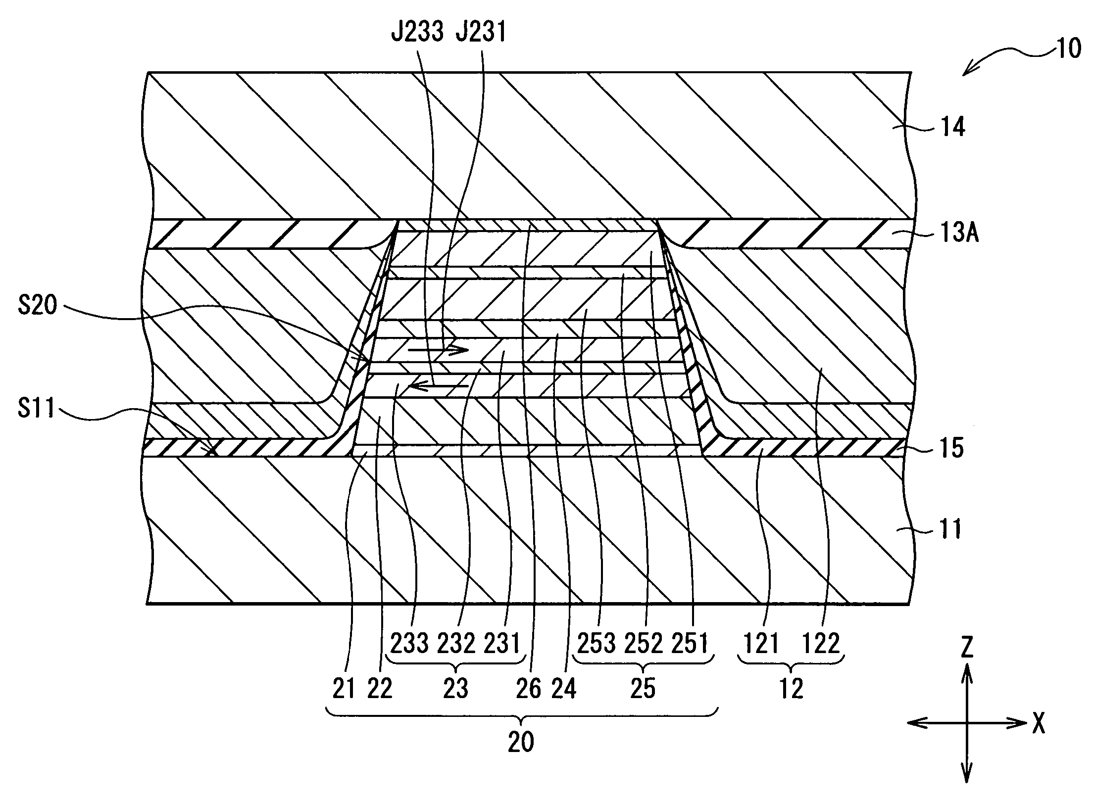 Magnetoresistive device, thin film magnetic head, head gimbal assembly and magnetic disk unit exhibiting superior magnetoresistive effect