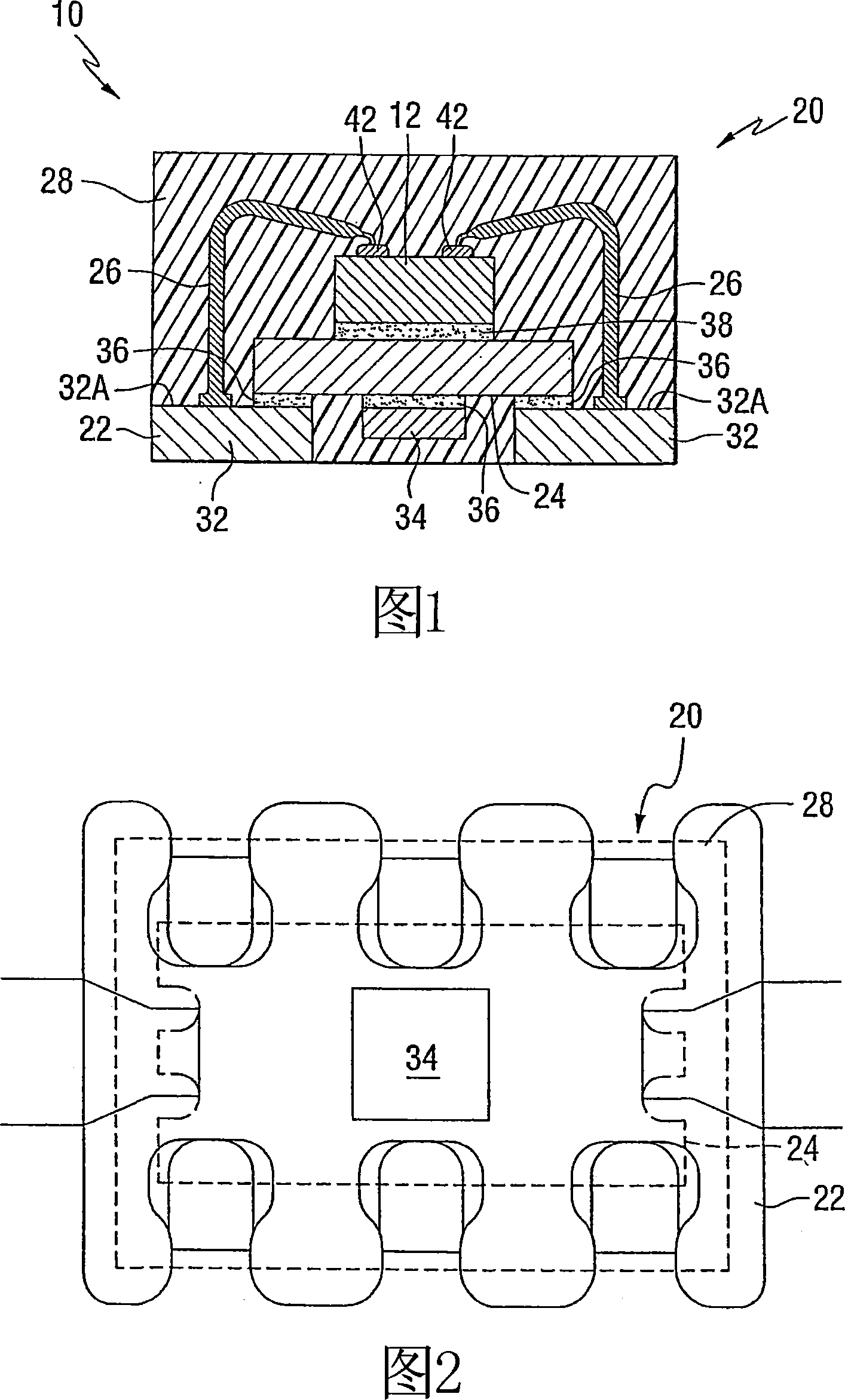 Package and method for packaging an integrated circuit wafer