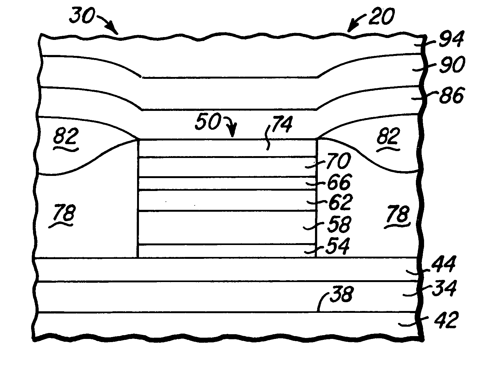 Magnetic head spin valve structure with CoFeCu magnetic layer and ZnOx/TaOx cap layer