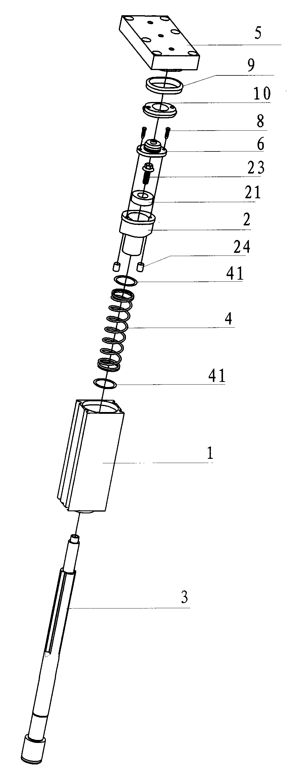 Profiled air cylinder