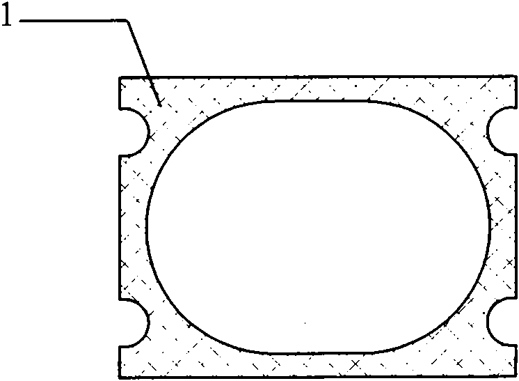 Profiled air cylinder