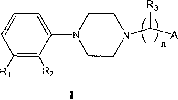 N-aryl piperazine derivative having double activity of dopamine D2 and 5-HT2a