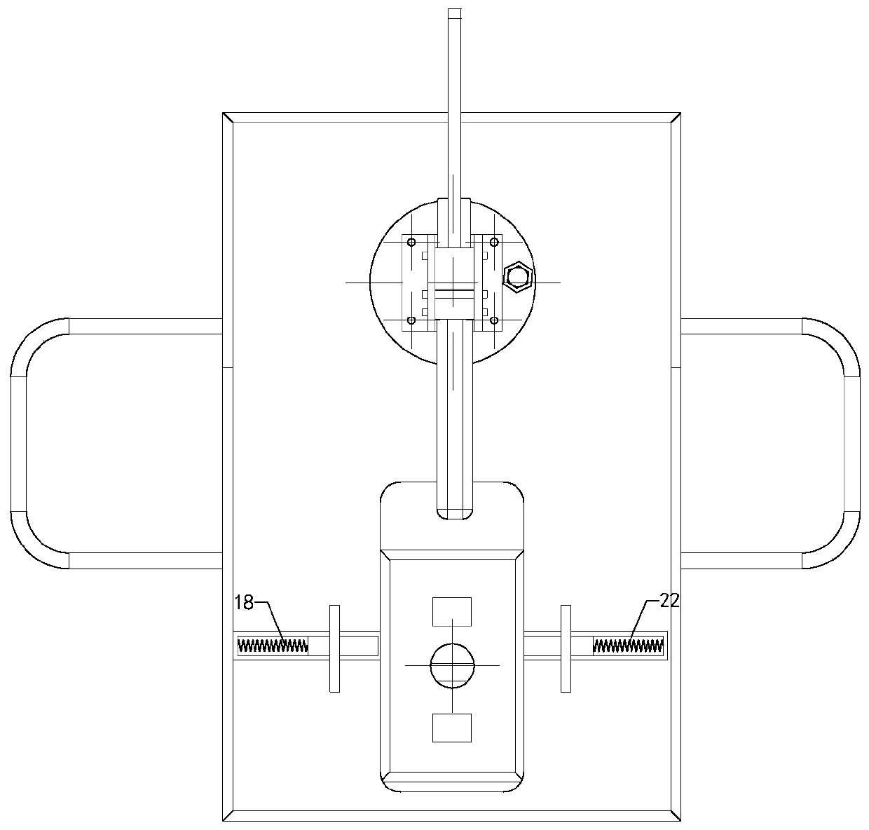 Fixing clamp for touch screen processing