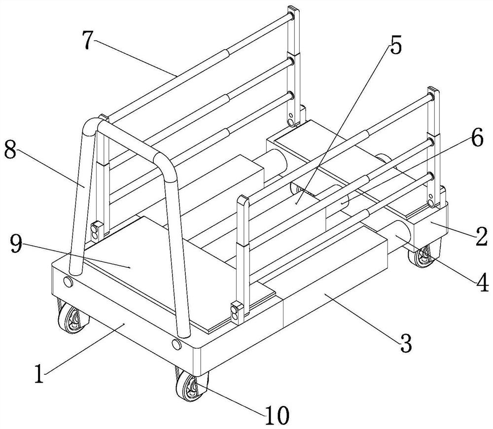 Transport cart for ancient building repairing