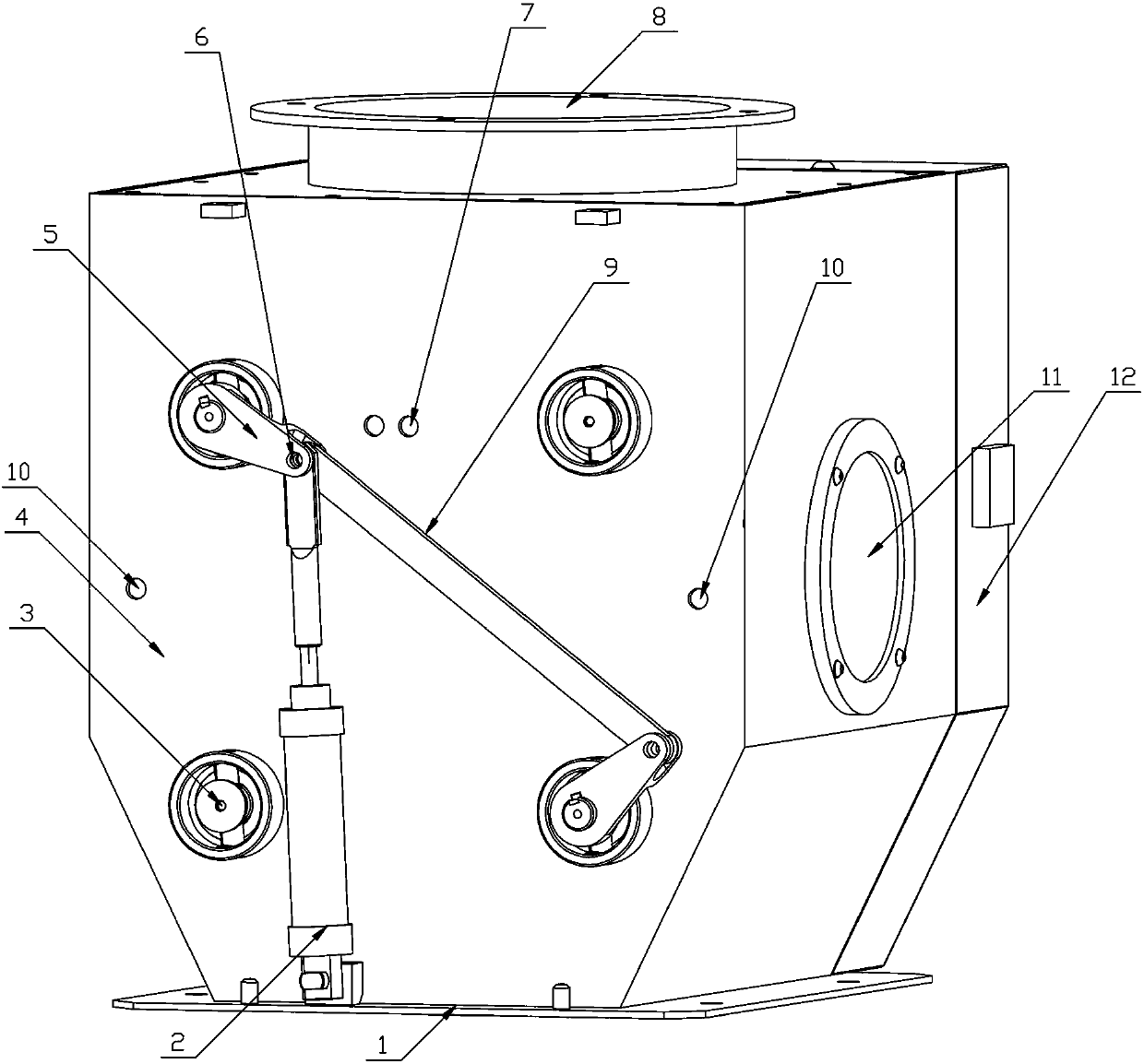 Energy-saving type positive and negative pressure pneumatic air seal machine