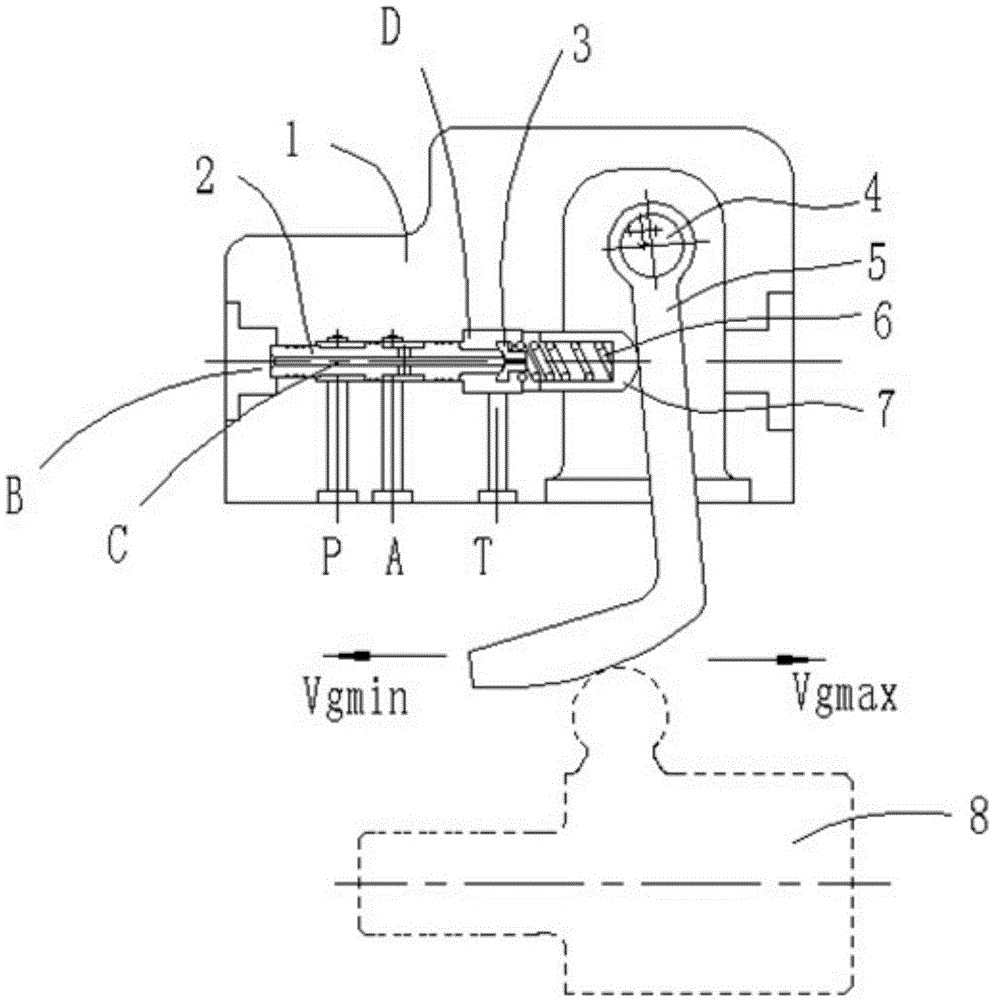 Hydraulic plunger pump power control device and control method