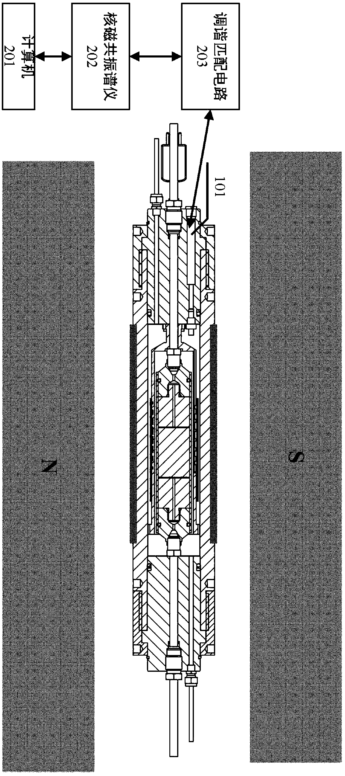 Variable temperature and variable pressure probe for nuclear magnetic resonance detection, and nuclear magnetic resonance detection method