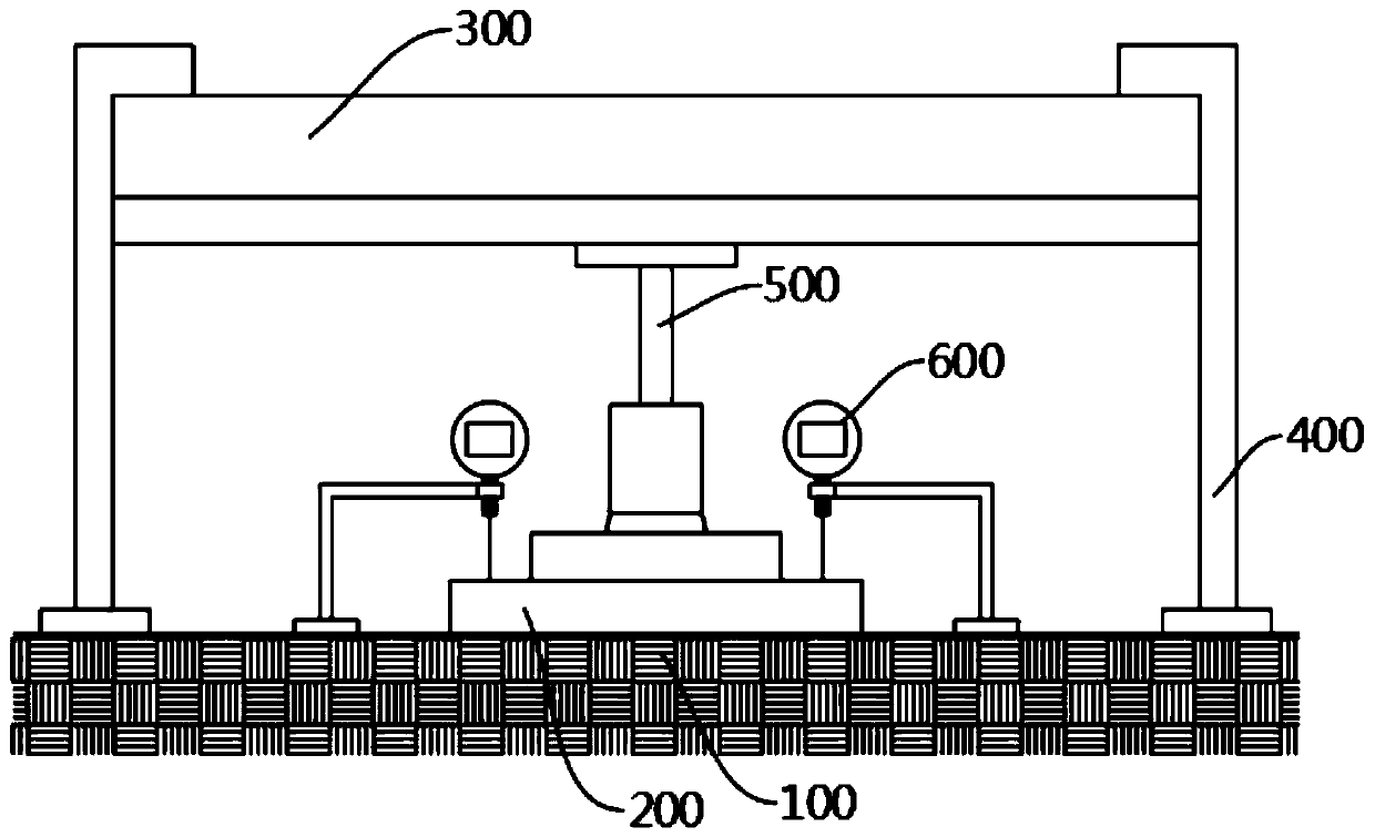 Testing method for compactness of pre-paved ballast bed