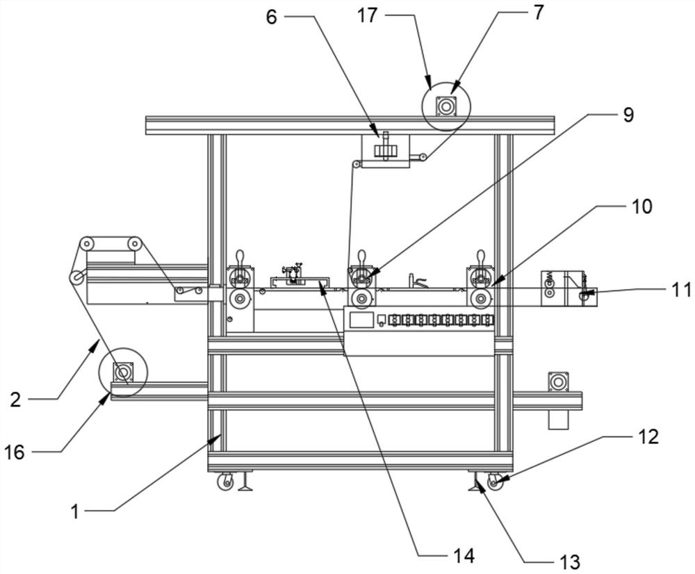 Laminating device, flexible circuit board laminating machine and laminating method