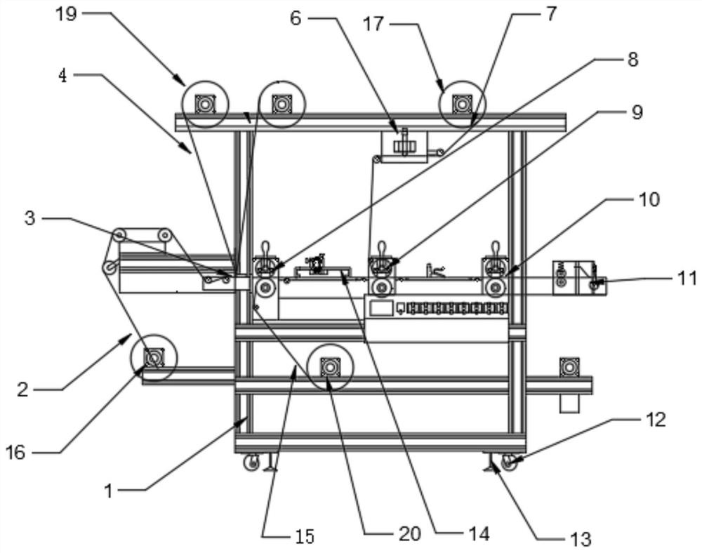 Laminating device, flexible circuit board laminating machine and laminating method