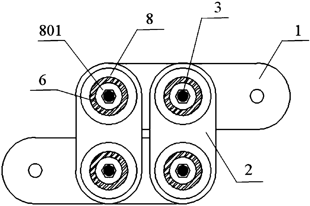 Frictional energy dissipation damper