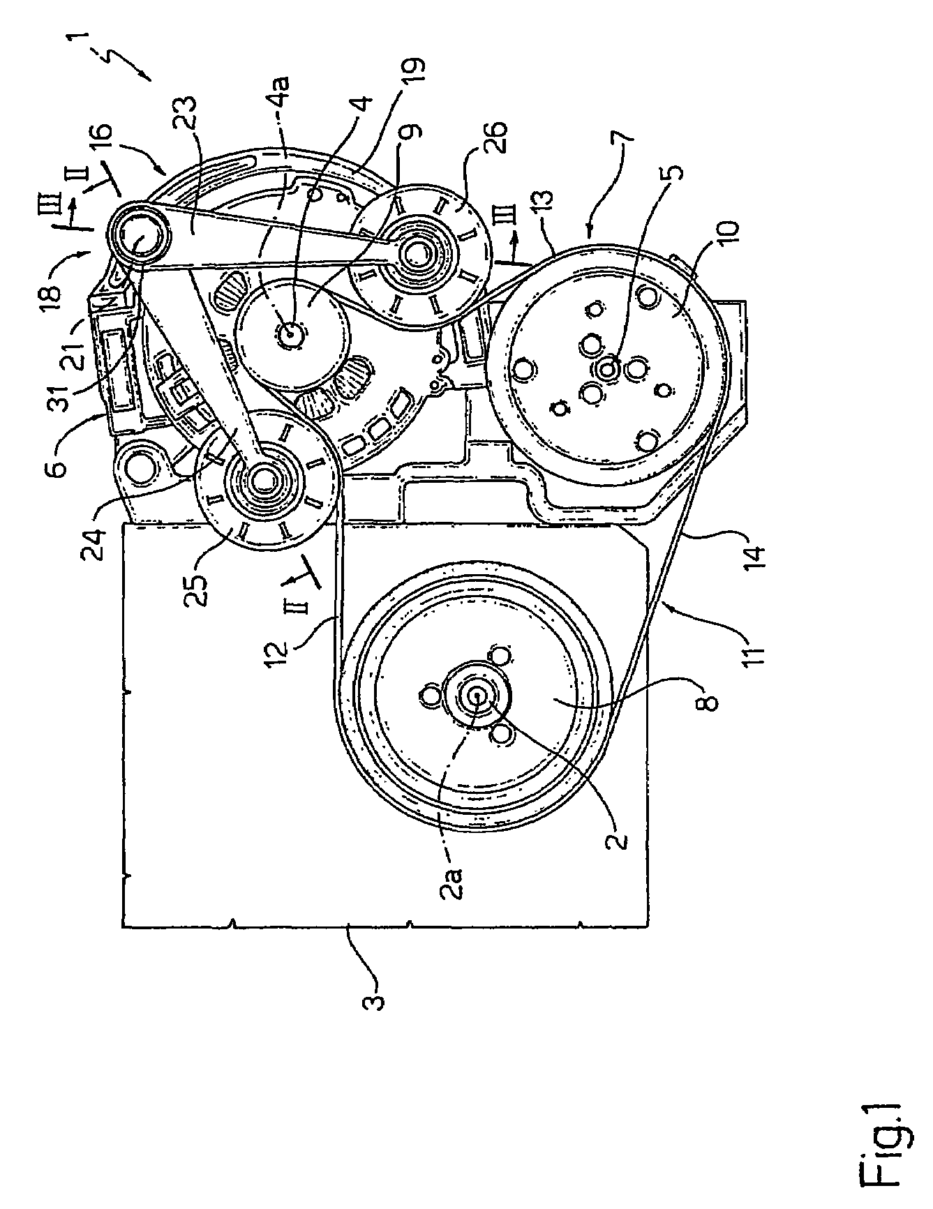 Two-arm belt tensioner