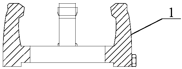 An all-weather bushing lead-out line type earthing discharge tool of electric power equipment