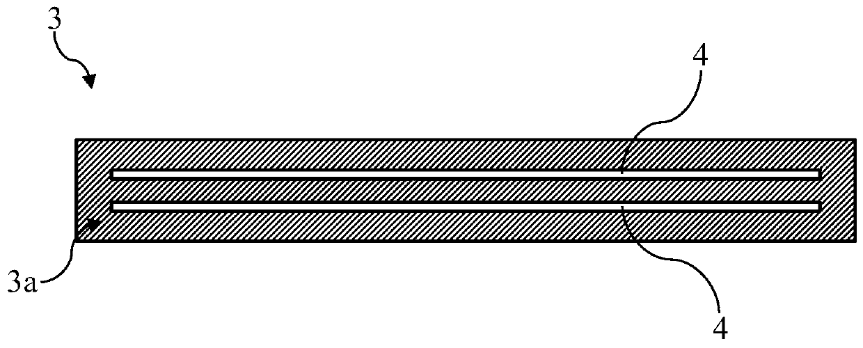 Fabric and article with LED embedded therein and related production process