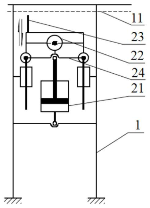 A mechanical blank assembly device for side-pressed bamboo laminated timber infinitely long laminates