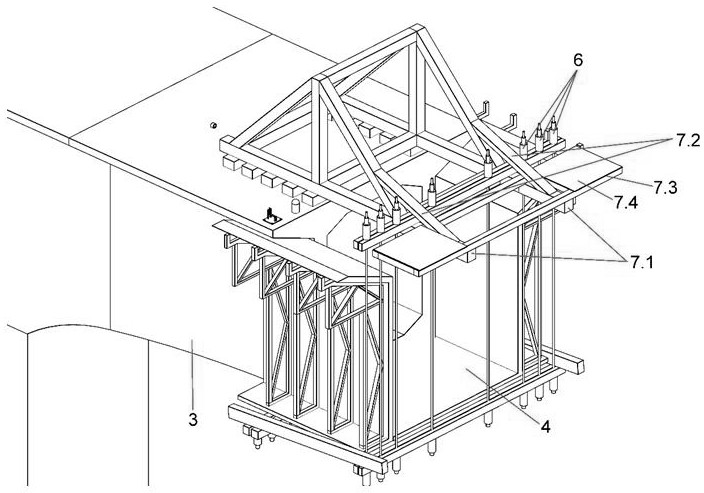 Continuous beam cantilever casting secondary real-time counterweight system and construction method