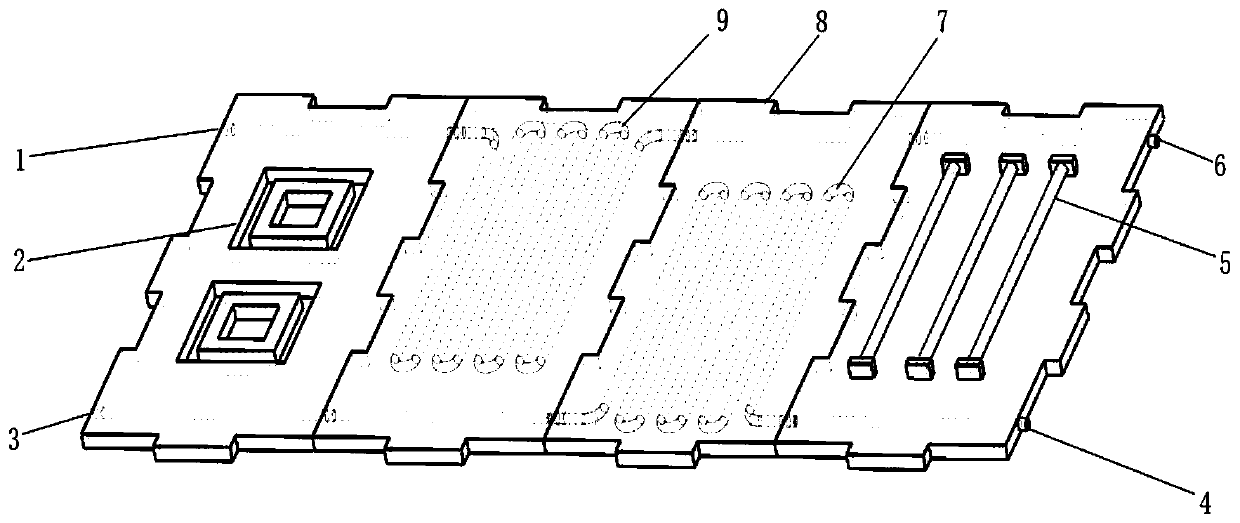 Modular suspended ceiling used for modular radiant air conditioning system