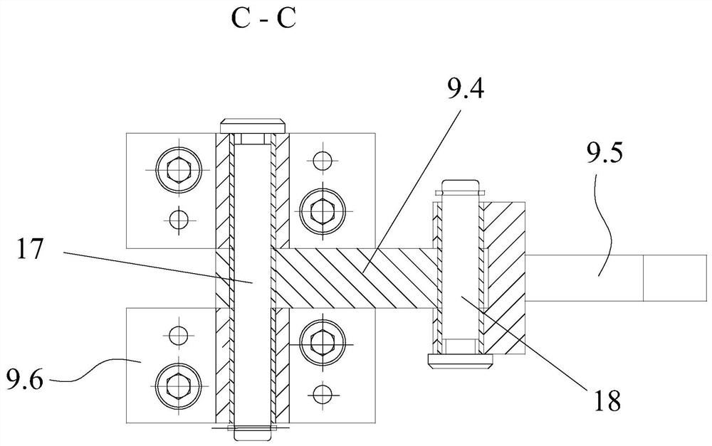 An air gun nail row stamping die