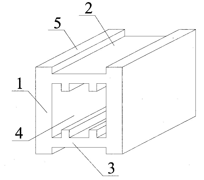 Hollow building block for building