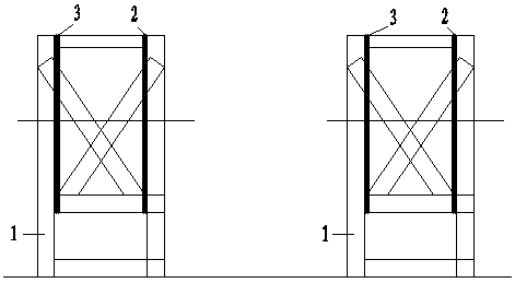 A steel cage fixed mold