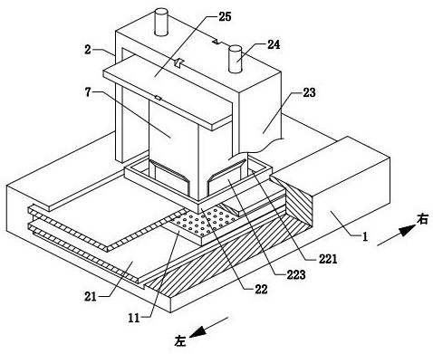 Packaging box strength testing device and testing method