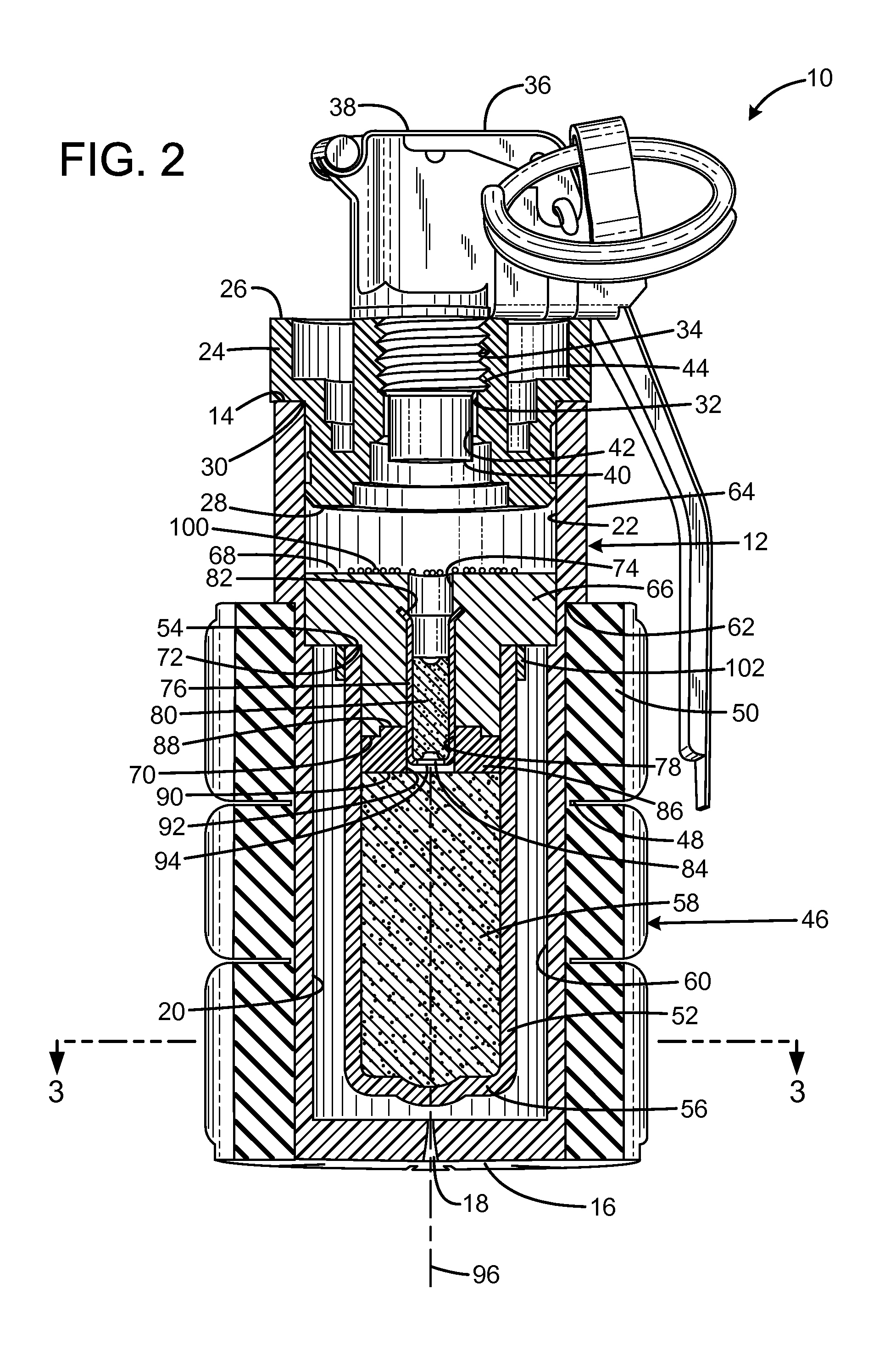 Rubber fragmentation grenade